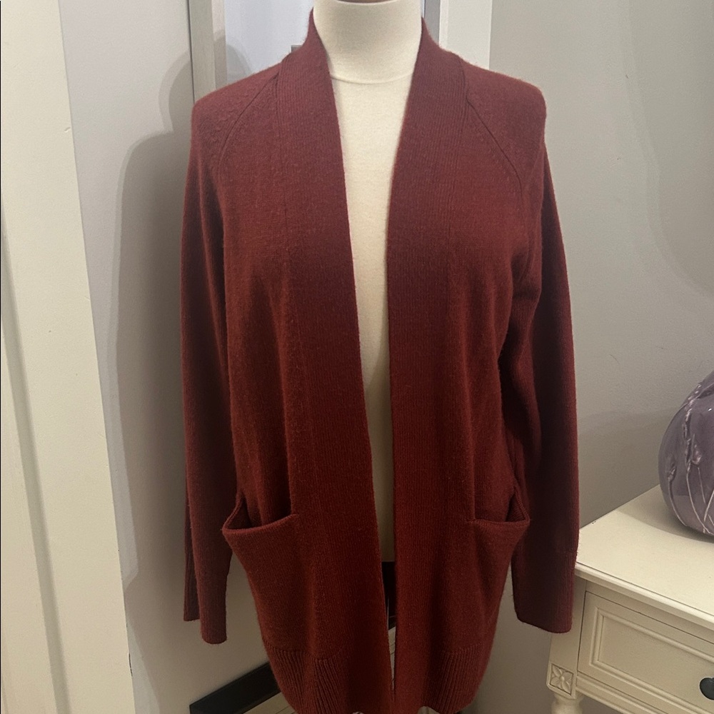 Banana Republic SZ S Women's Brick Red Cardigan Sweater